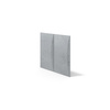Płyta betonowa na ścianę 3D PB20 600x600x40, szary S96, beton architektoniczny