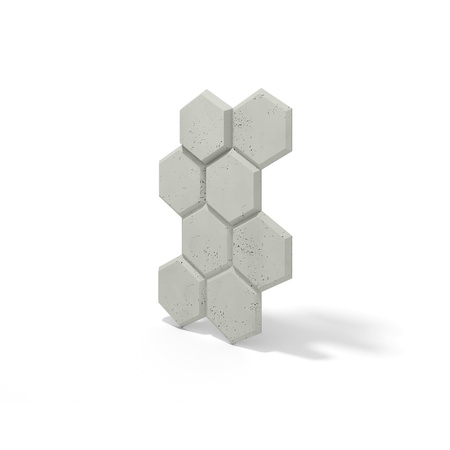 Płyta betonowa na ścianę 3D PB01 975x650x35, pistacjowy CL08, beton architektoniczny