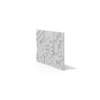 Płyta betonowa na ścianę 3D PB12B 600x600x40, jasnoszary S50; wzór B, beton architektoniczny