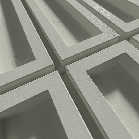 Płyta betonowa na ścianę 3D PB51 800x410x20, pistacjowy CL08, beton architektoniczny