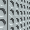 Płyta betonowa na ścianę 3D PB28 1200x600x30, jasny błękit CL06, beton architektoniczny