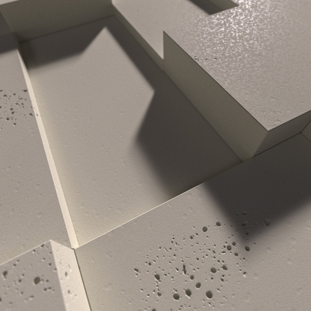 Płyta betonowa na ścianę 3D PB11 1200x600x40, kaszmirowy CL04; wzór A, beton architektoniczny
