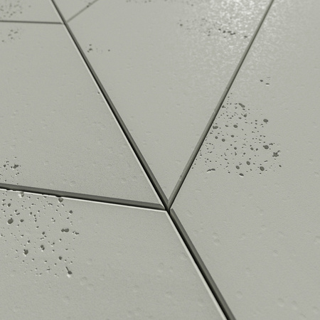 Płyta betonowa na ścianę 3D PB35 455x120x20, pistacjowy CL08, beton architektoniczny