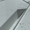 Płyta betonowa na ścianę 3D PB18B 1200x600x38, jasny błękit CL06; wzór B, beton architektoniczny