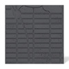 Płyta betonowa na ścianę 3D PB71D 600x600x22, czarny B15; wzór D, beton architektoniczny