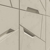 Płyta betonowa na ścianę 3D PB18B 1200x600x38, kość słoniowa KS; wzór B, beton architektoniczny