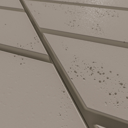 Płyta betonowa na ścianę 3D PB43 1210x500x25, szarobeżowy CL05, beton architektoniczny