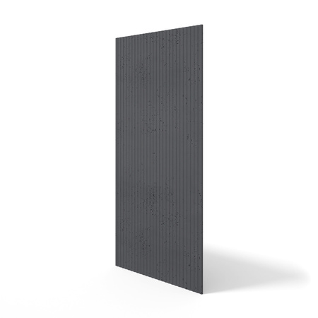 Płyta betonowa na ścianę 3D PB37 1350x600x12, czarny B15, beton architektoniczny