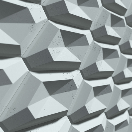 Płyta betonowa na ścianę 3D PB02 448x200x40, jasny błękit CL06, beton architektoniczny