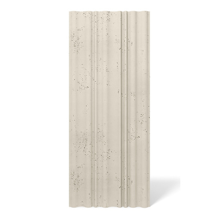 Płyta betonowa na ścianę 3D PB58 1350x560x34, kość słoniowa KS, beton architektoniczny