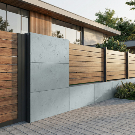 Płyta betonowa na ścianę 2D PA09 1200x600x10, jasny błękit CL06, beton architektoniczny