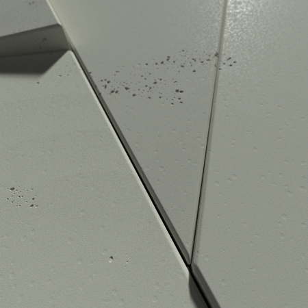 Płyta betonowa na ścianę 3D PB05A 1200x600x48, zgaszona zieleń CL09, wzór A, beton architektoniczny