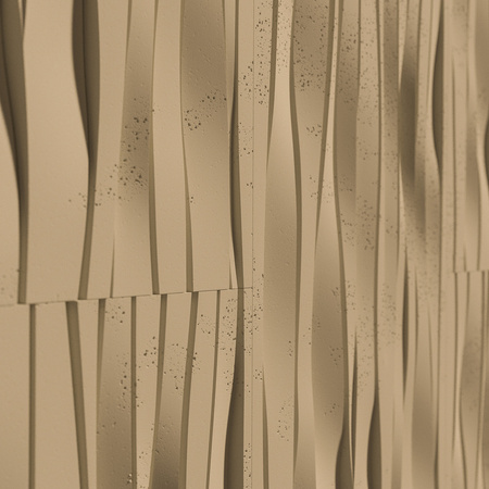 Płyta betonowa na ścianę 3D PB03 1000x500x32, miodowy CL03, beton architektoniczny