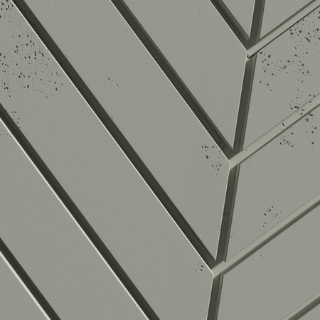 Płyta betonowa na ścianę 3D PB44 1188x600x25, zgaszona zieleń CL09, beton architektoniczny