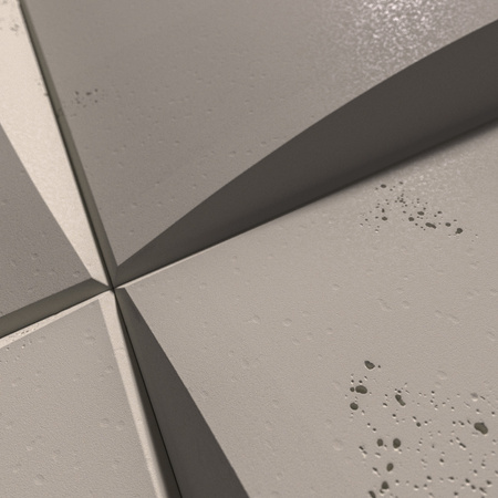 Płyta betonowa na ścianę 3D PB20 600x600x40, kaszmirowy CL04, beton architektoniczny