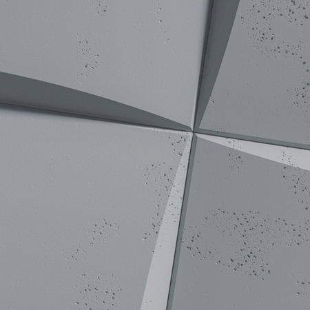 Płyta betonowa na ścianę 3D PB20 600x600x40, antracytowy B08, beton architektoniczny