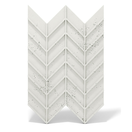 Płyta betonowa na ścianę 3D PB47 939x600x25, zgaszona biel B0, beton architektoniczny