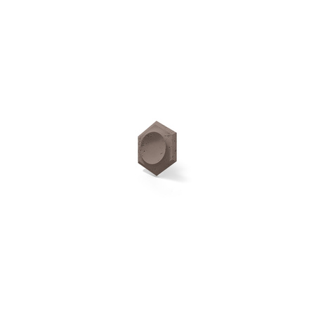 Płyta betonowa na ścianę 3D PB01D 260x300x37, czekoladowy CL02, beton architektoniczny