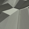 Płyta betonowa na ścianę 3D PB02 448x200x40, zgaszona zieleń CL09, beton architektoniczny