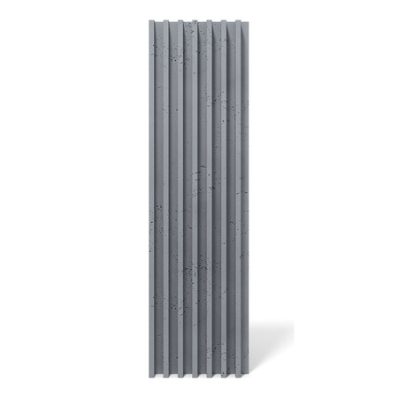 Płyta betonowa na ścianę 3D PB41 1350x380x44, antracytowy B08, beton architektoniczny