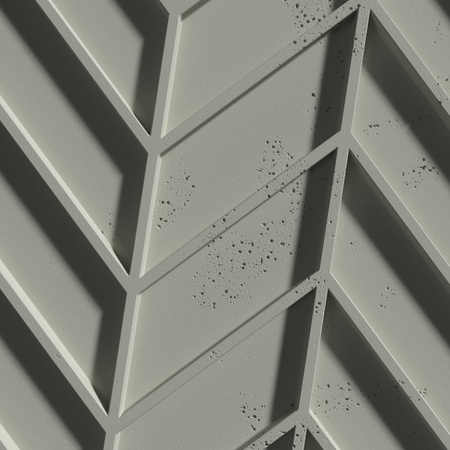 Płyta betonowa na ścianę 3D PB47 939x600x25, zgaszona zieleń CL09, beton architektoniczny