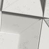 Płyta betonowa na ścianę 3D PB26B 600x600x45, zgaszona biel B0, wzór B, beton architektoniczny