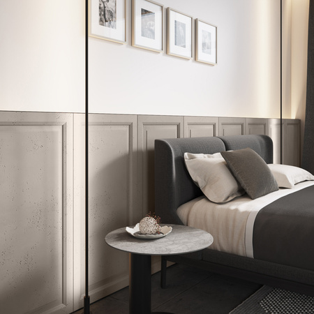 Płyta betonowa na ścianę 3D PB33A 1200x600x30, kaszmirowy CL04; wzór A, beton architektoniczny
