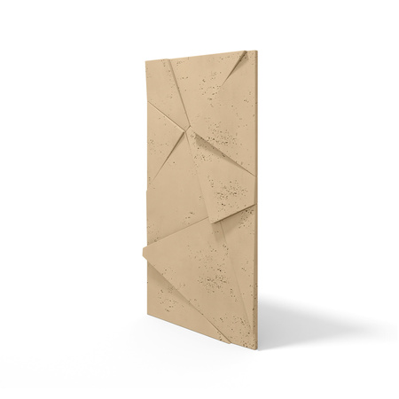 Płyta betonowa na ścianę 3D PB05C 1200x600x48, miodowy CL03, wzór C, beton architektoniczny