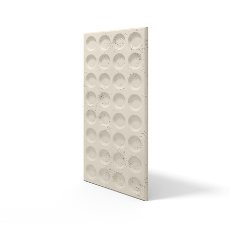 Płyta betonowa na ścianę 3D PB28 1200x600x30, kość słoniowa KS, beton architektoniczny