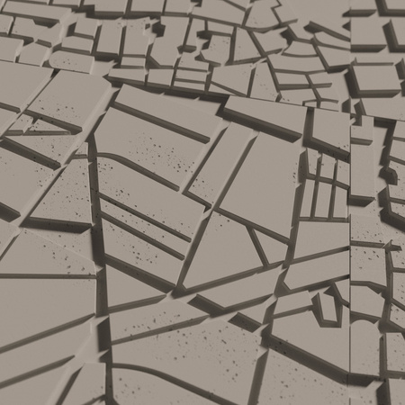 Płyta betonowa na ścianę 3D PB71F 600x600x22, szarobeżowy CL05; wzór F, beton architektoniczny