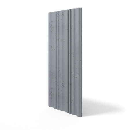 Płyta betonowa na ścianę 3D PB58 1350x560x34, antracytowy B08, beton architektoniczny