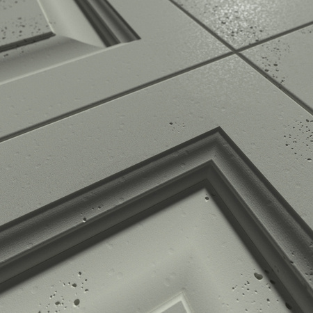 Płyta betonowa na ścianę 3D PB33A 1200x600x30, zgaszona zieleń CL09; wzór A, beton architektoniczny