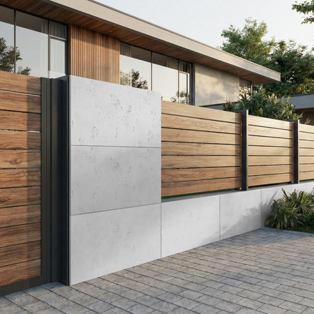 Płyta betonowa na ścianę 2D PA09 1200x600x10, jasnoszary S50, beton architektoniczny