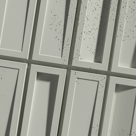 Płyta betonowa na ścianę 3D PB66B 1350x430x22, pistacjowy CL08; wzór B, beton architektoniczny
