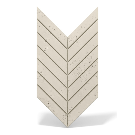 Płyta betonowa na ścianę 3D PB44 1188x600x25, kość słoniowa KS, beton architektoniczny