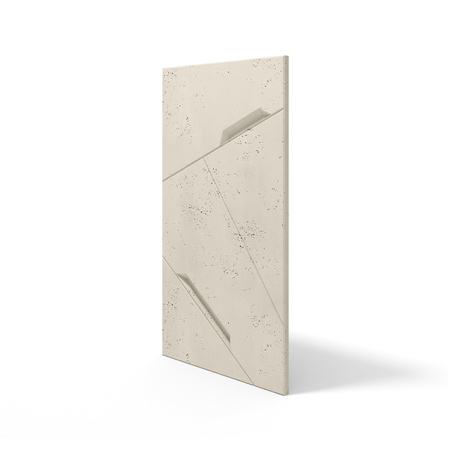 Płyta betonowa na ścianę 3D PB18 1200x600x38, kość słoniowa KS, beton architektoniczny