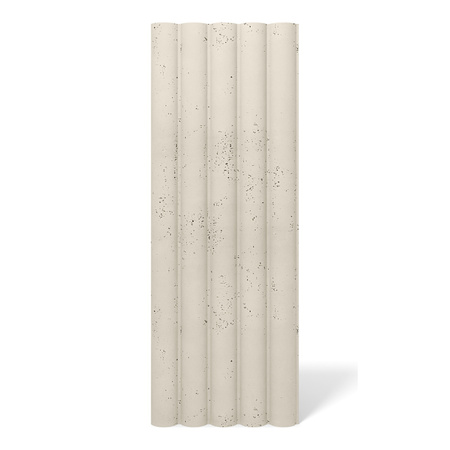 Płyta betonowa na ścianę 3D PB61 1350x500x37, kość słoniowa KS, beton architektoniczny