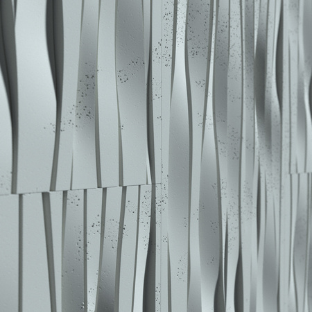 Płyta betonowa na ścianę 3D PB03 1000x500x32, jasny błękit CL06, beton architektoniczny