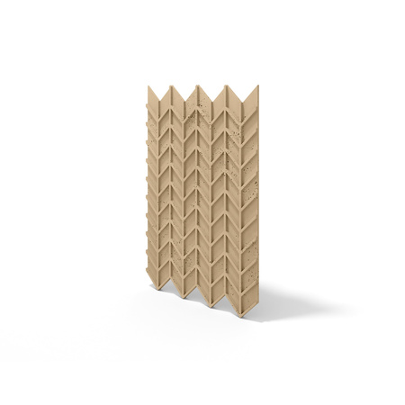 Płyta betonowa na ścianę 3D PB49 935x600x25, miodowy CL03, beton architektoniczny