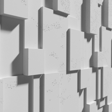Płyta betonowa na ścianę 3D PB11 1200x600x40, jasnoszary S50; wzór A, beton architektoniczny