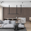 Płyta betonowa na ścianę 3D PB57 1350x460x30, czekoladowy CL02, beton architektoniczny