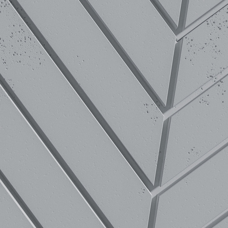 Płyta betonowa na ścianę 3D PB44 1188x600x25, szary S96, beton architektoniczny