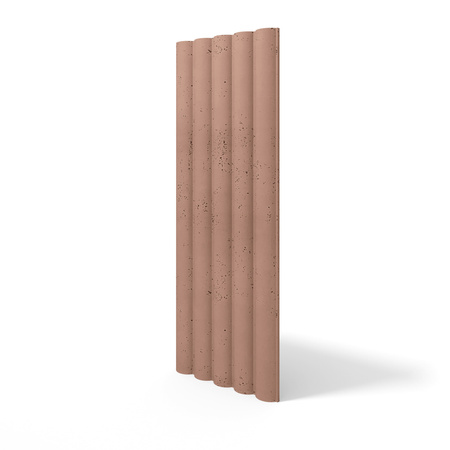 Płyta betonowa na ścianę 3D PB61 1350x500x37, brudny róż CL07, beton architektoniczny