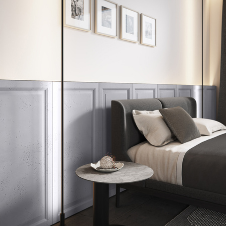 Płyta betonowa na ścianę 3D PB33A 1200x600x30, szary S96; wzór A, beton architektoniczny