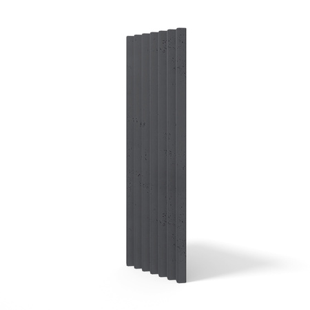 Płyta betonowa na ścianę 3D PB65 1350x480x32, czarny B15, beton architektoniczny