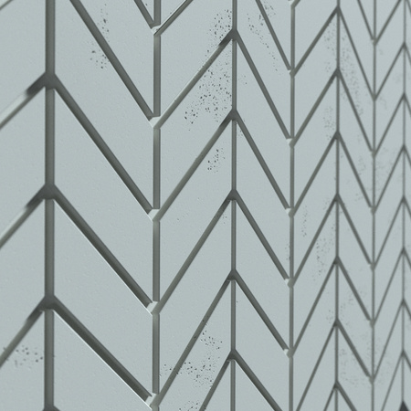 Płyta betonowa na ścianę 3D PB46 939x600x25, jasny błękit CL06, beton architektoniczny