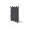 Płyta betonowa na ścianę 3D PB49 935x600x25, czarny B15, beton architektoniczny