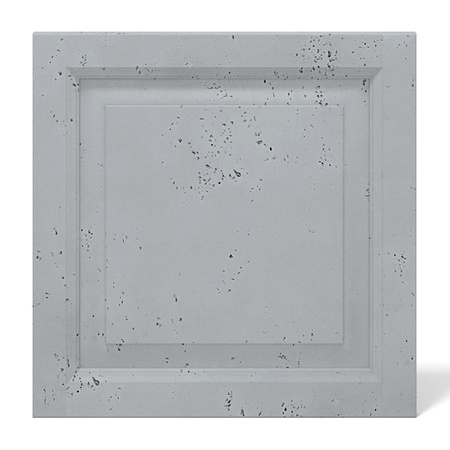 Płyta betonowa na ścianę 3D PB33B 600x600x30, szary S96; wzór B, beton architektoniczny