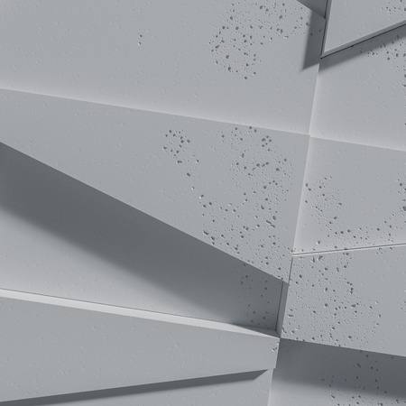 Płyta betonowa na ścianę 3D PB09 1200x600x45, szary S96, beton architektoniczny