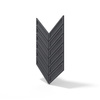 Płyta betonowa na ścianę 3D PB50 1156x600x20, czarny B15, beton architektoniczny